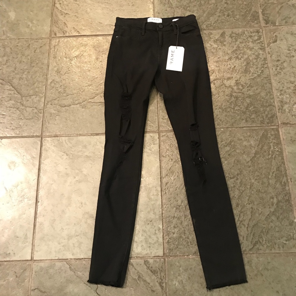 Frame Denim - Le High Skinny - Noir Jefferson